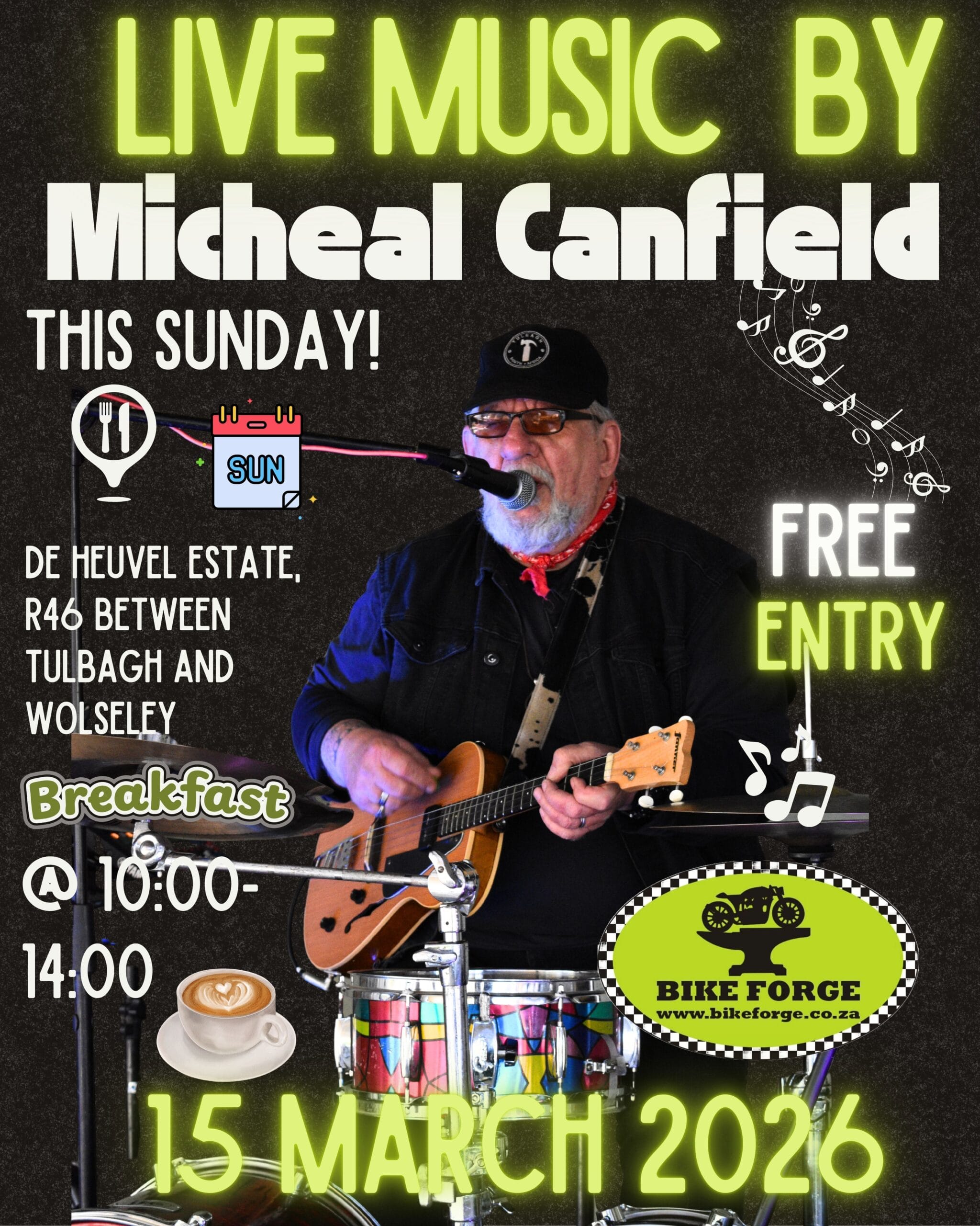 Join us at Bike Forge for LIVE MUSIC by Micheal Canfield Sunday, 15 ...